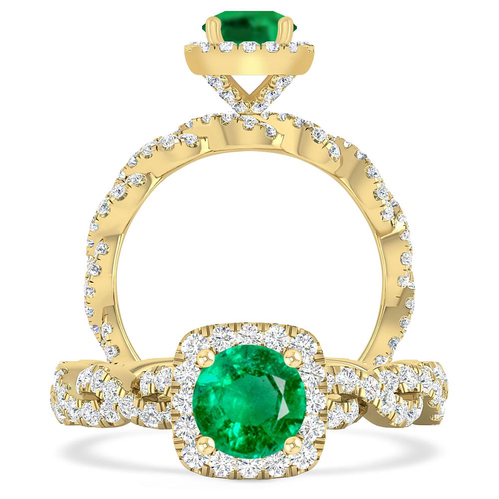 Yellow Gold - Emerald