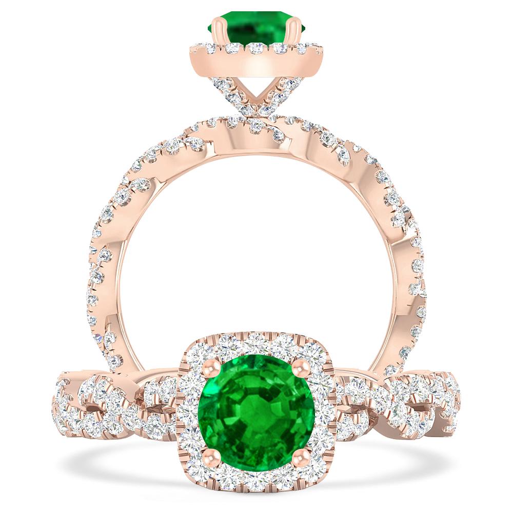 Rose Gold - Emerald