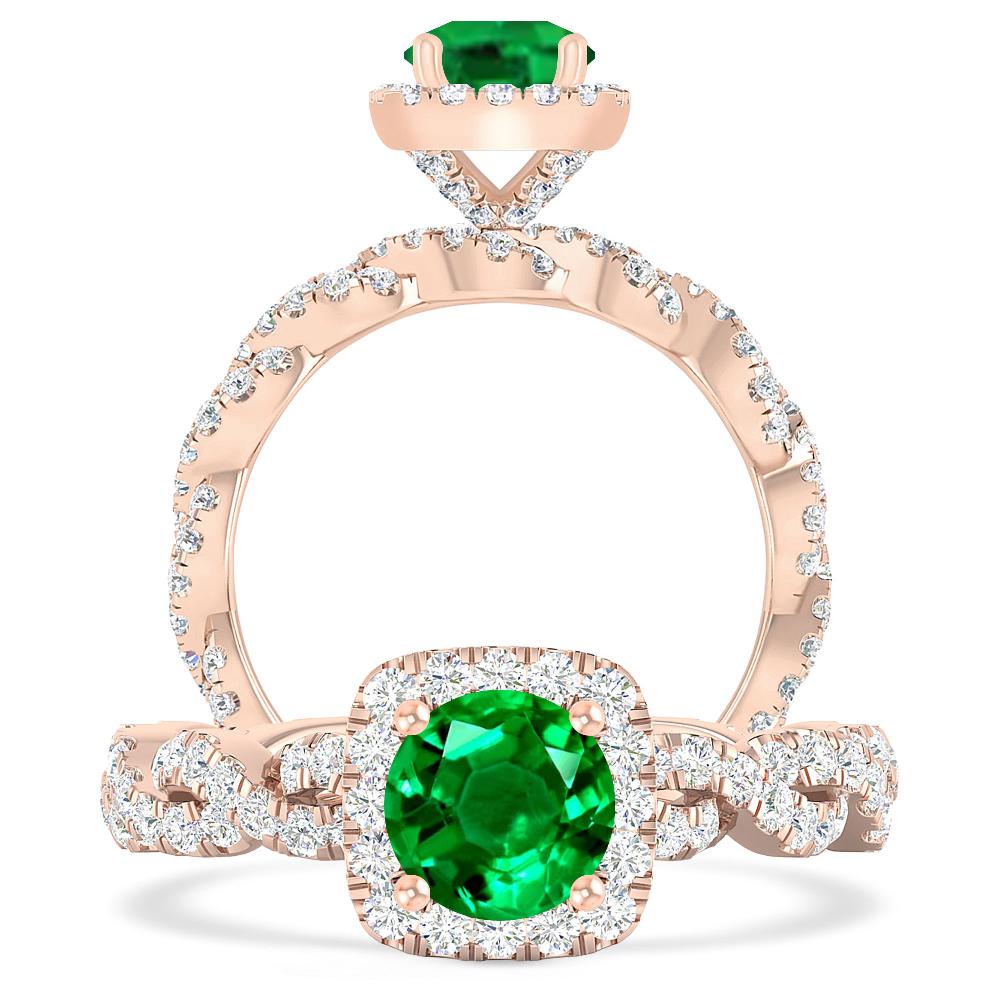 Rose Gold - Emerald