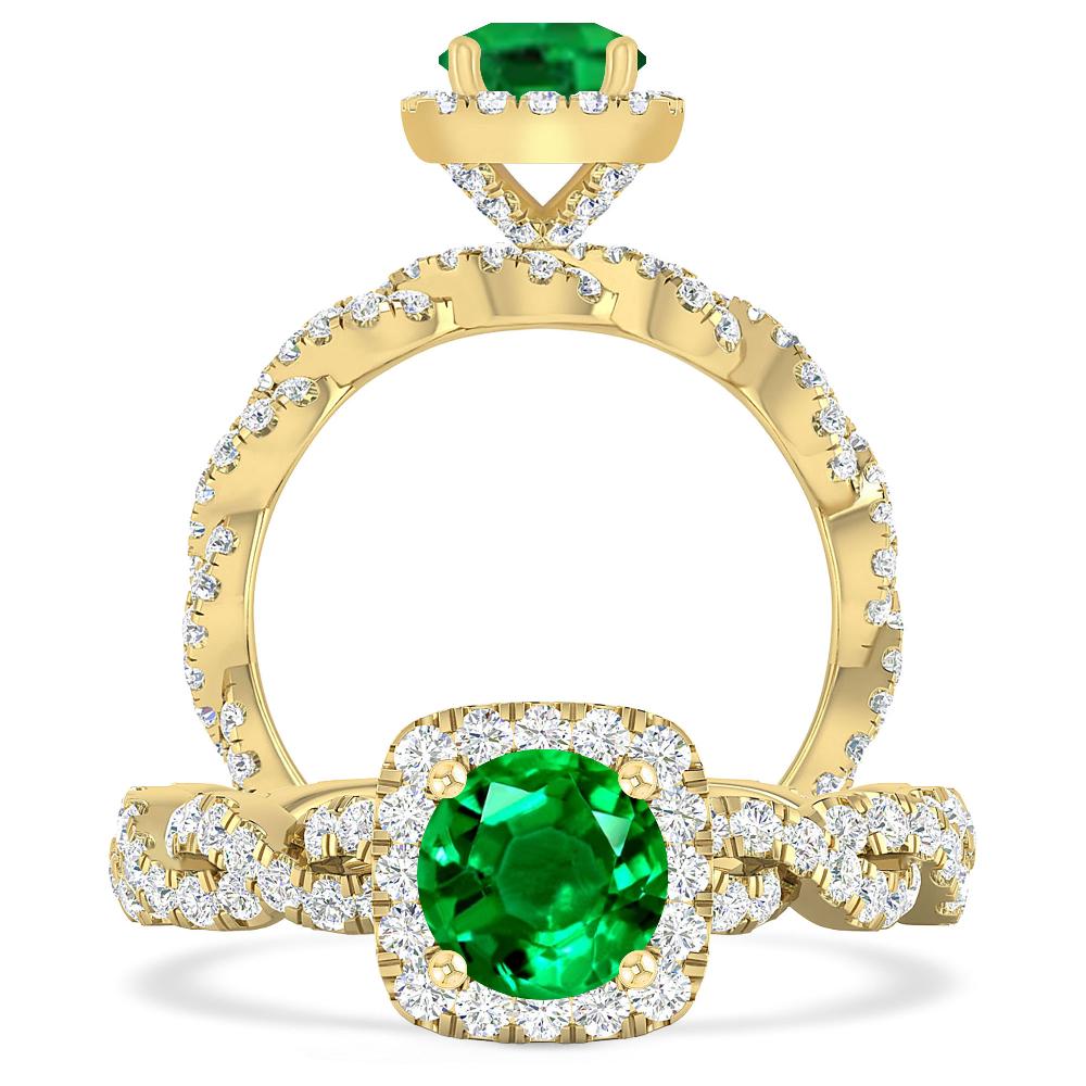 Yellow Gold - Emerald