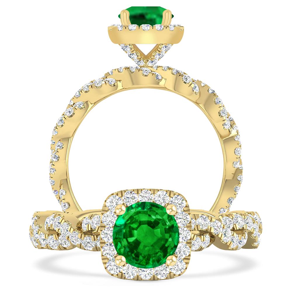 Yellow Gold - Emerald