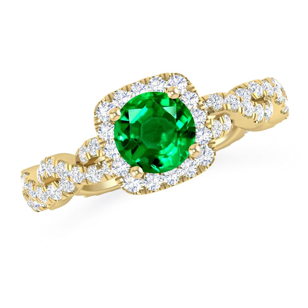 Yellow Gold - Emerald