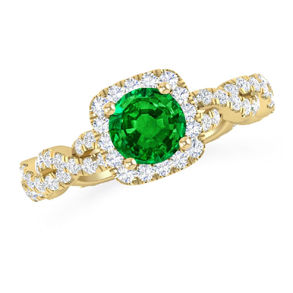 Yellow Gold - Emerald