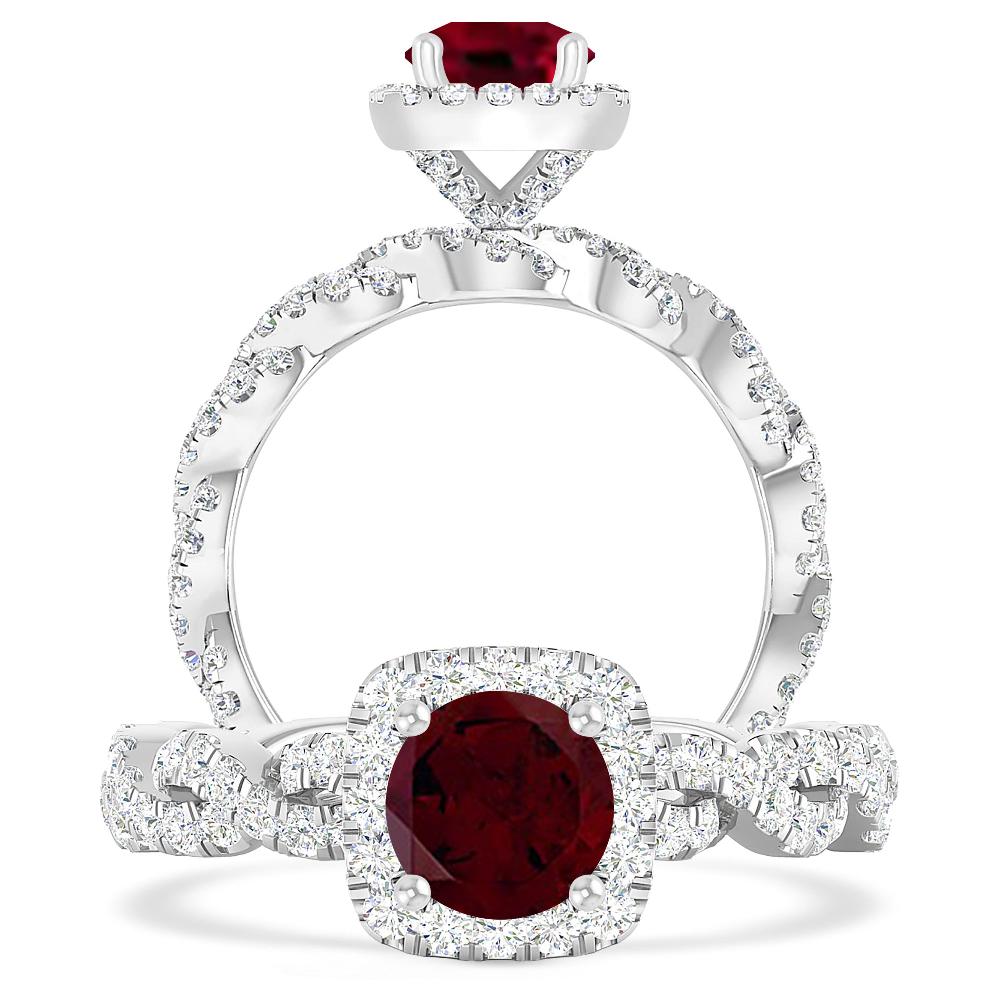 White Gold - Garnet