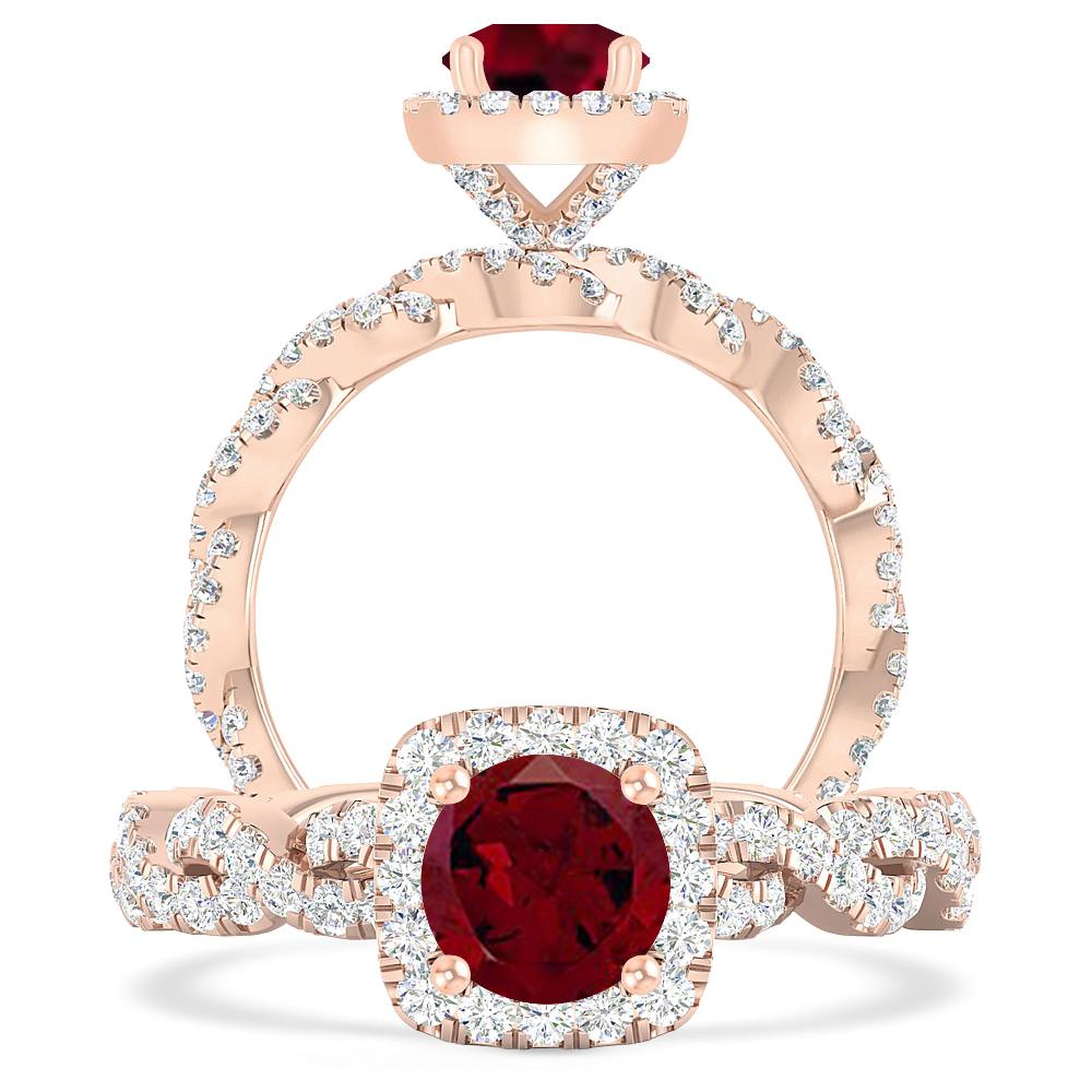 Rose Gold - Garnet