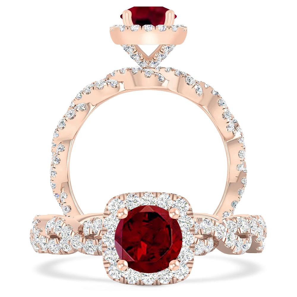 Rose Gold - Garnet