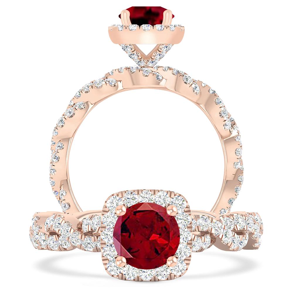 Rose Gold - Garnet