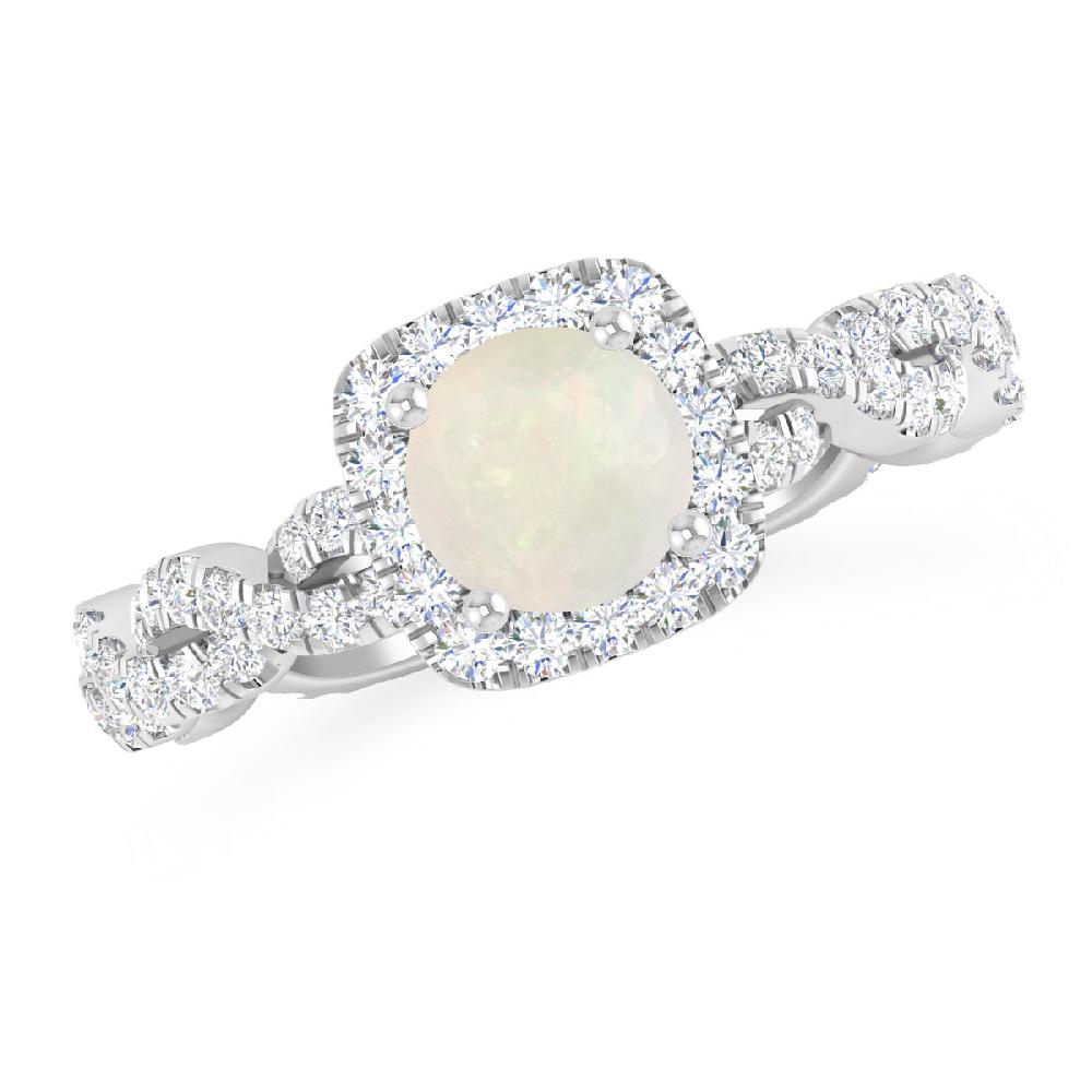 White Gold - Opal