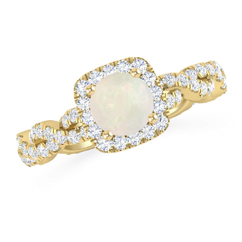 Yellow Gold - Opal