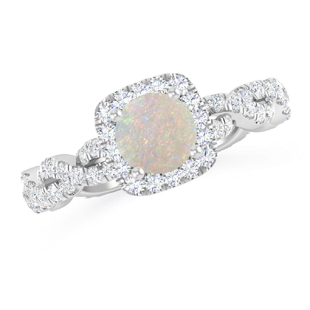 White Gold - Opal