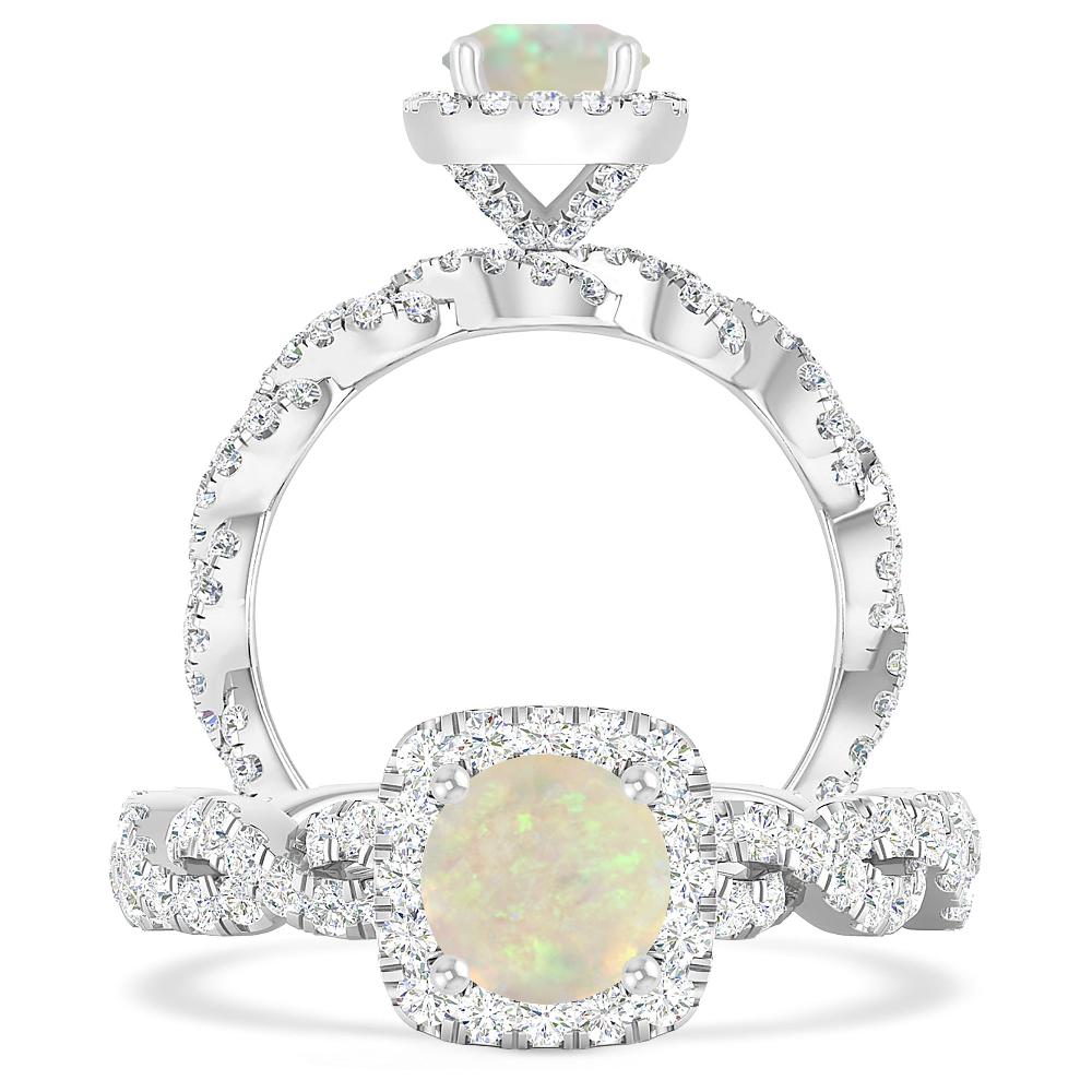 White Gold - Opal