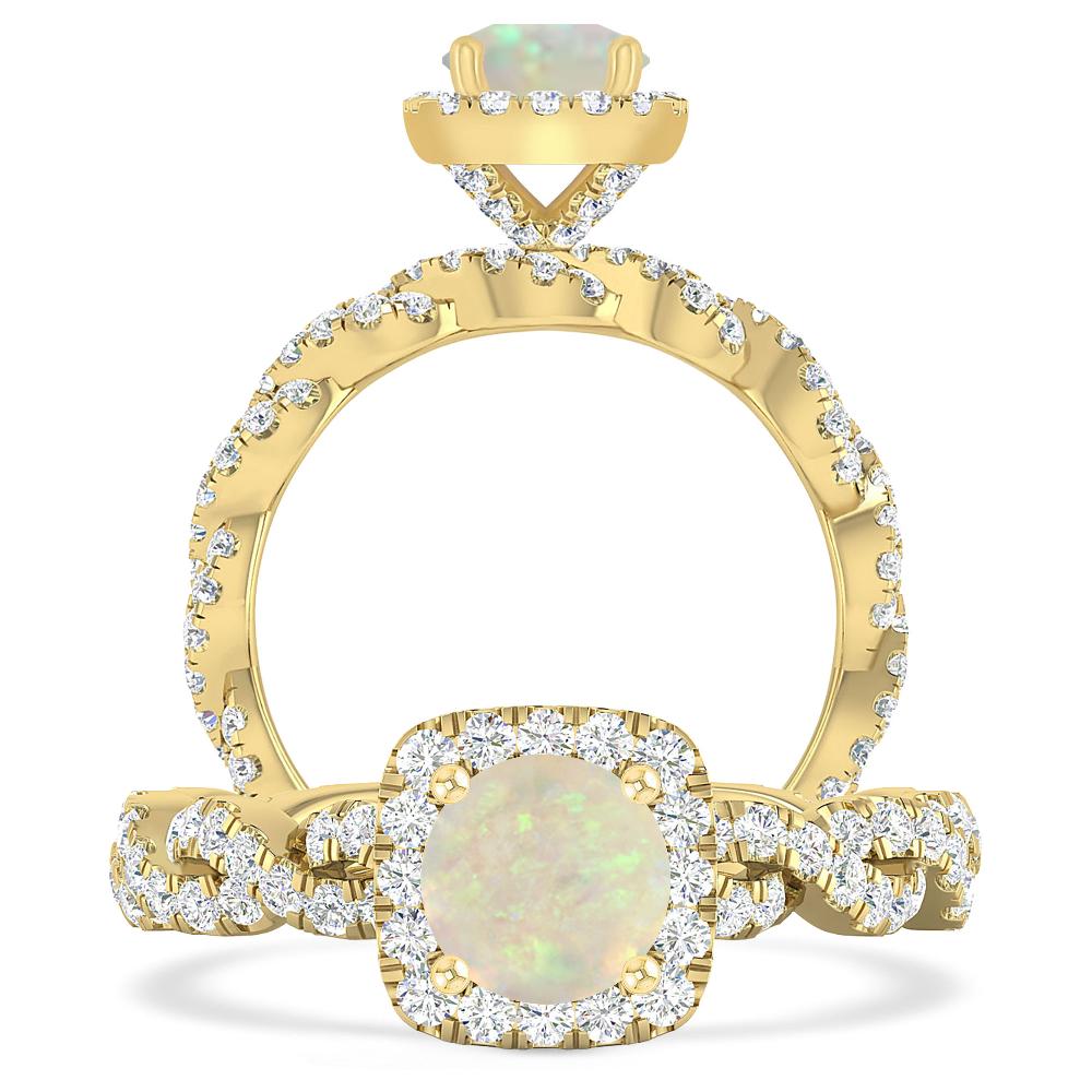 Yellow Gold - Opal