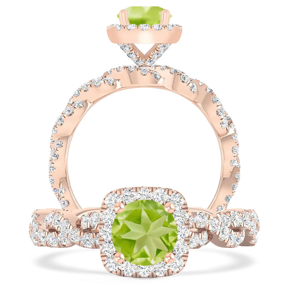 Rose Gold - Peridot