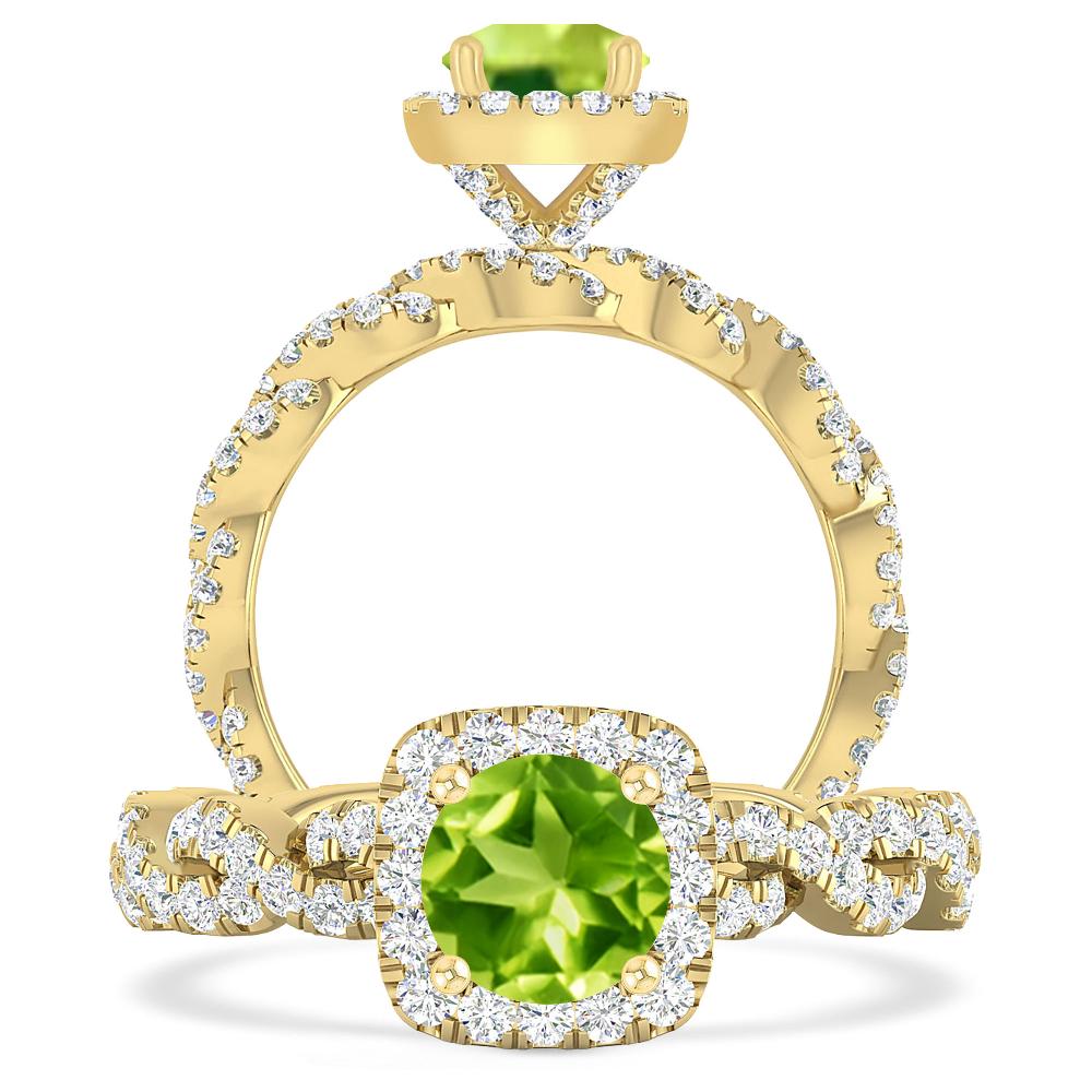 Yellow Gold - Peridot