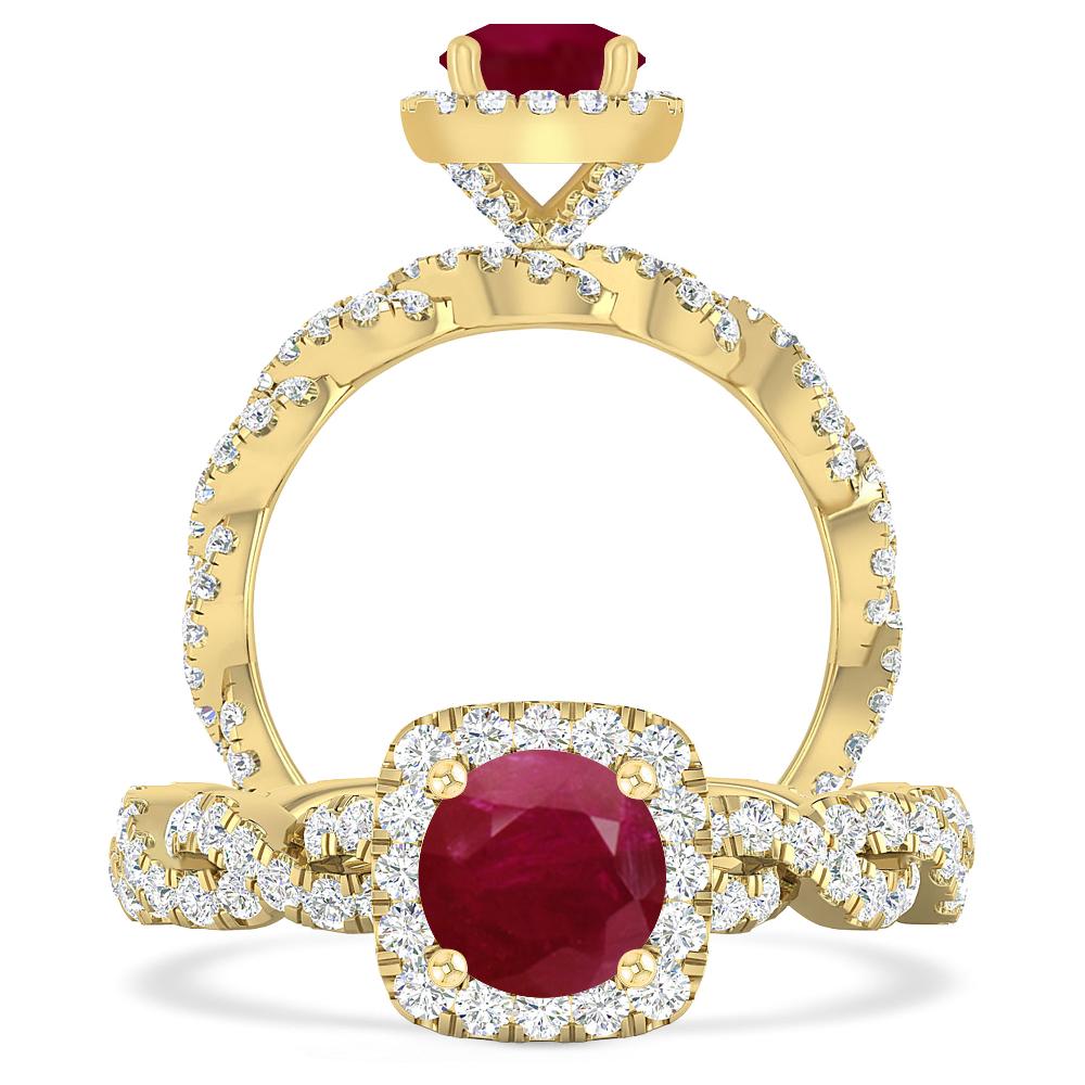 Yellow Gold - Ruby