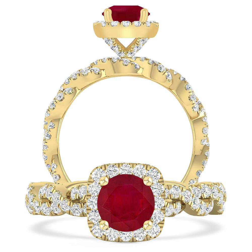 Yellow Gold - Ruby