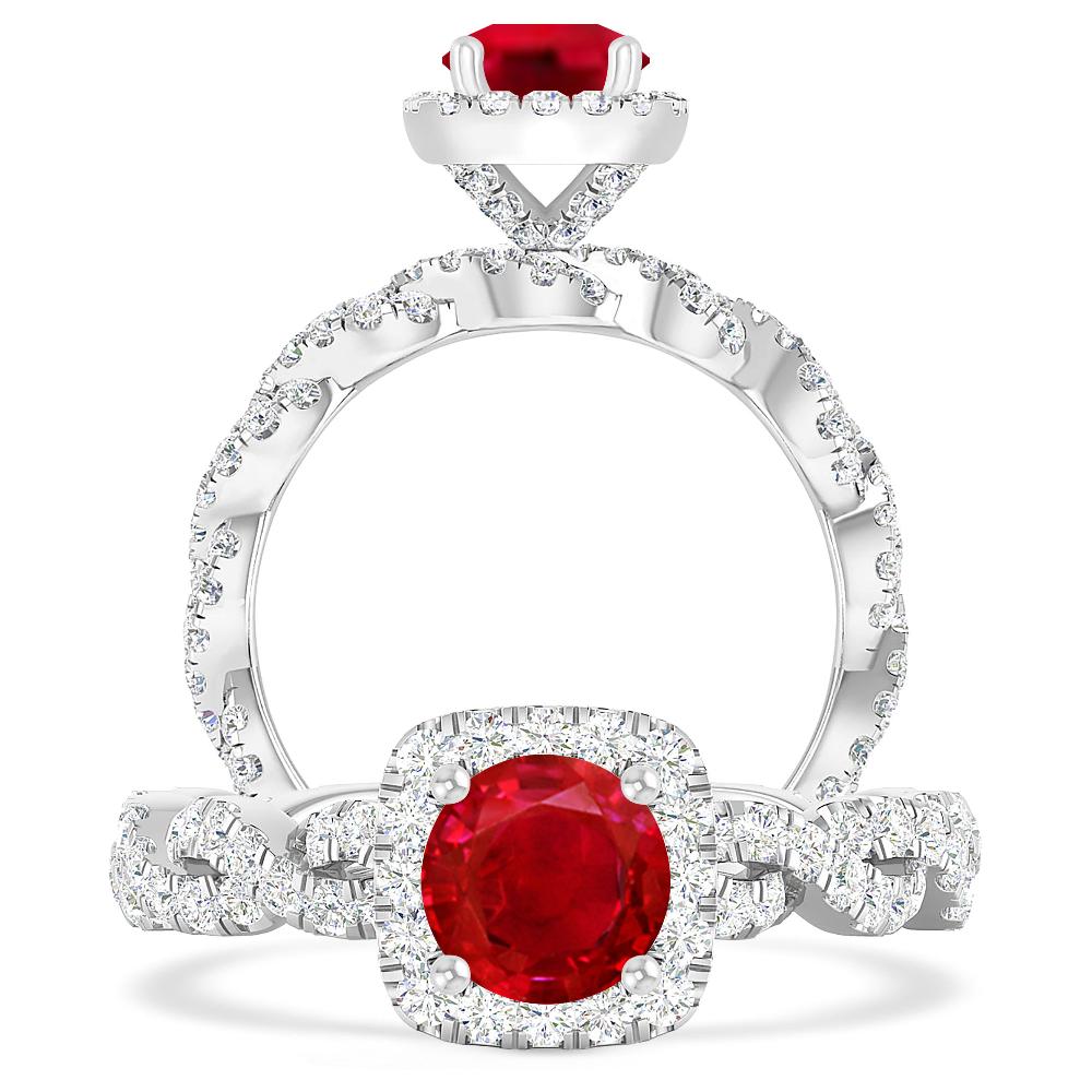 White Gold - Ruby