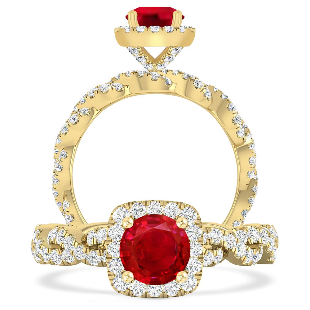 Yellow Gold - Ruby