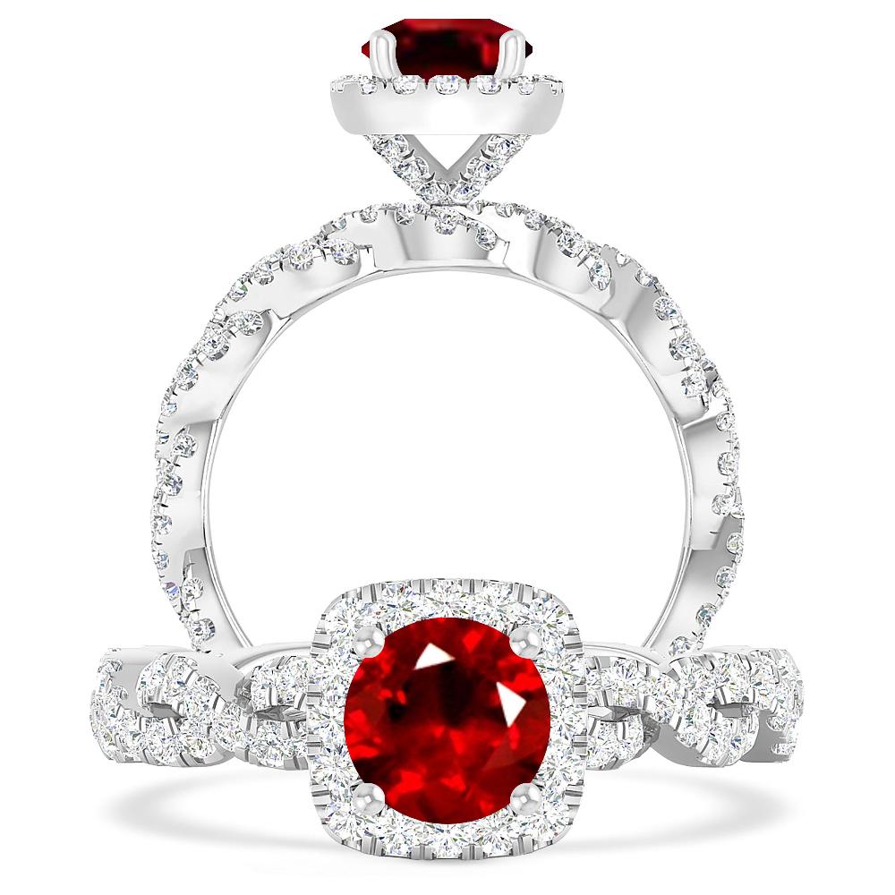 White Gold - Ruby