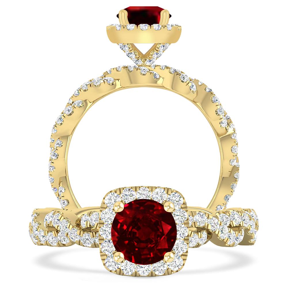 Yellow Gold - Ruby