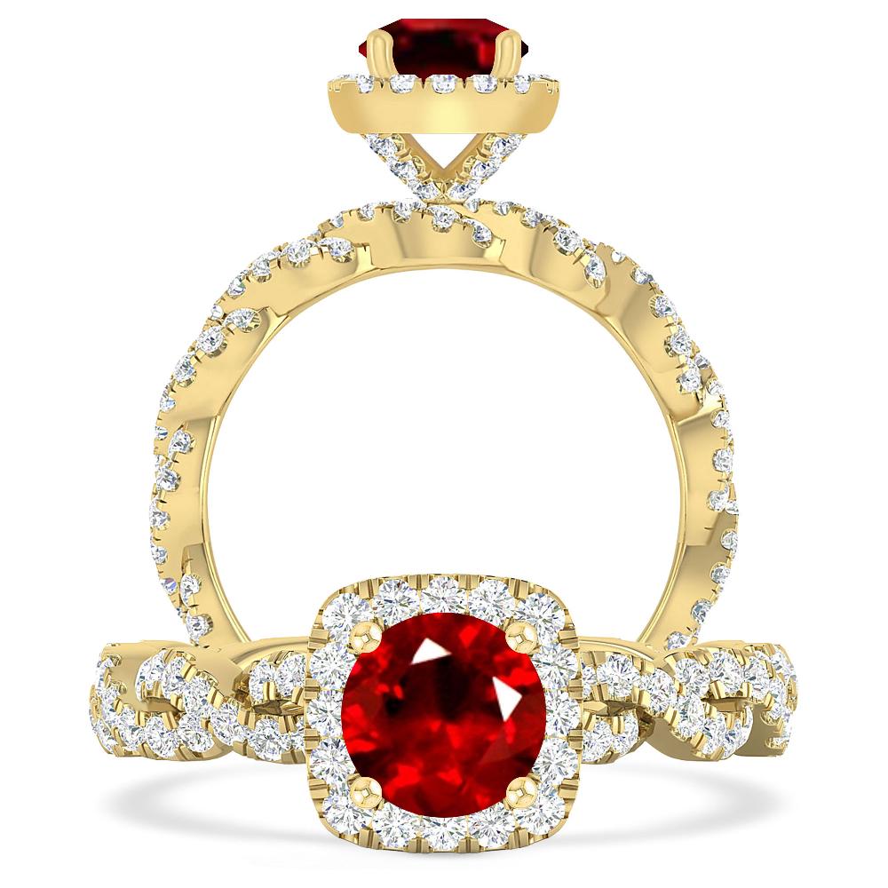 Yellow Gold - Ruby