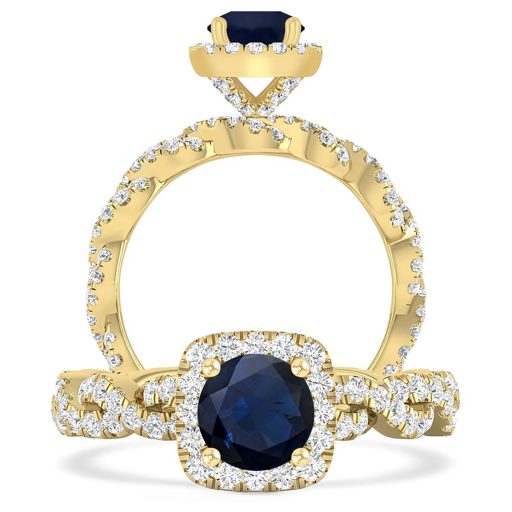 Yellow Gold - Sapphire