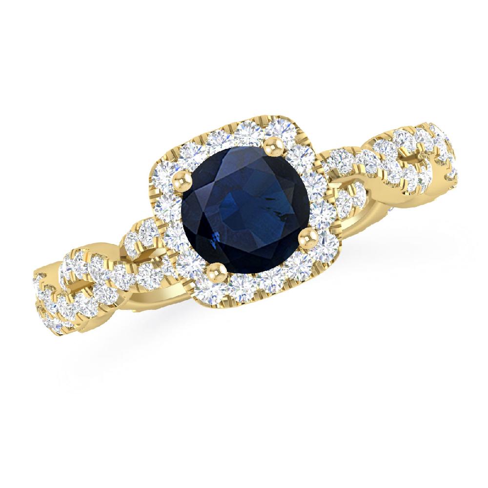 Yellow Gold - Sapphire