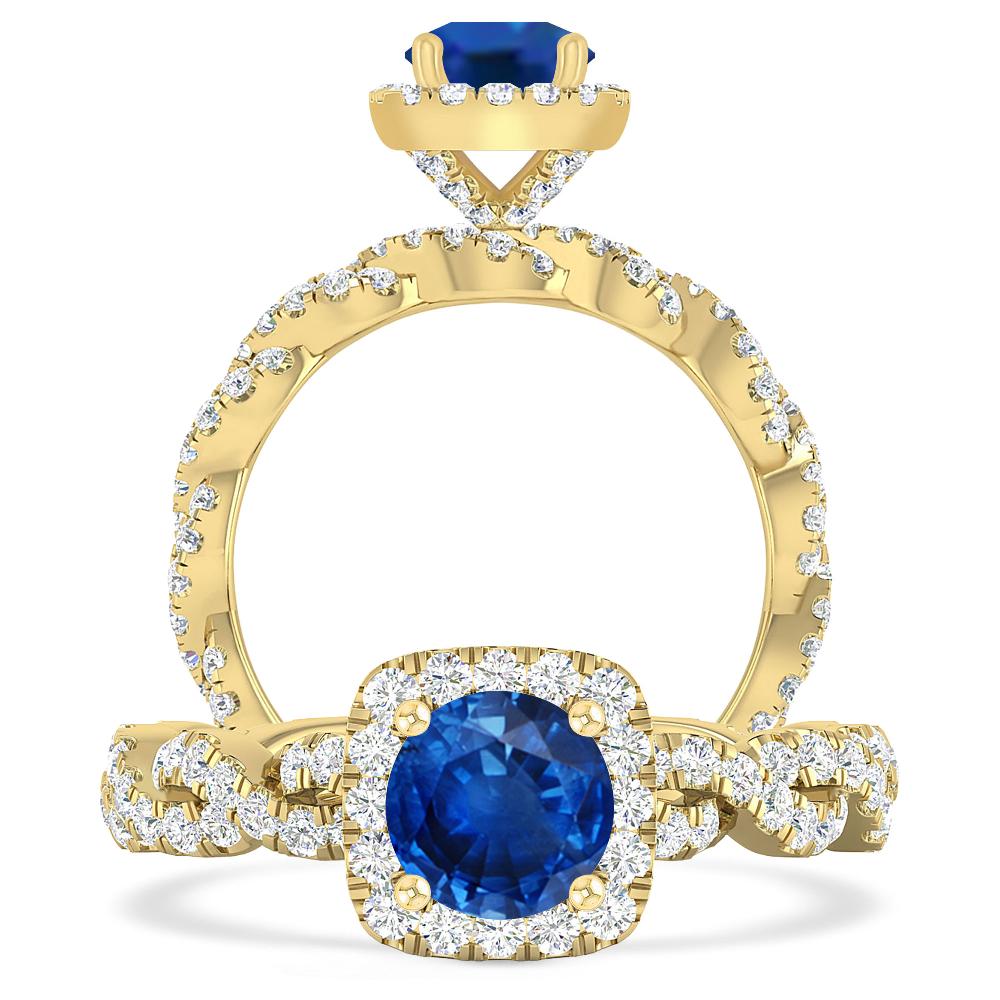 Yellow Gold - Sapphire