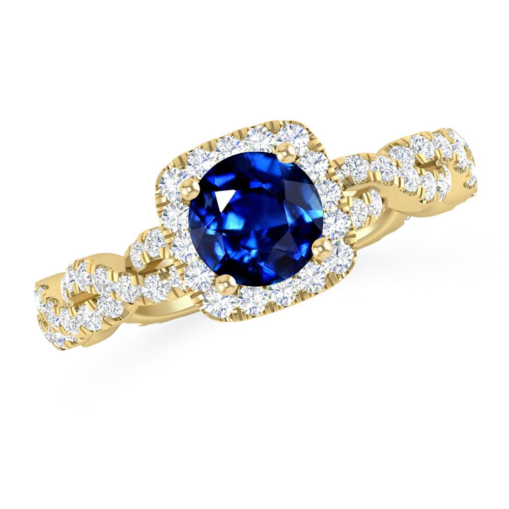 Yellow Gold - Sapphire