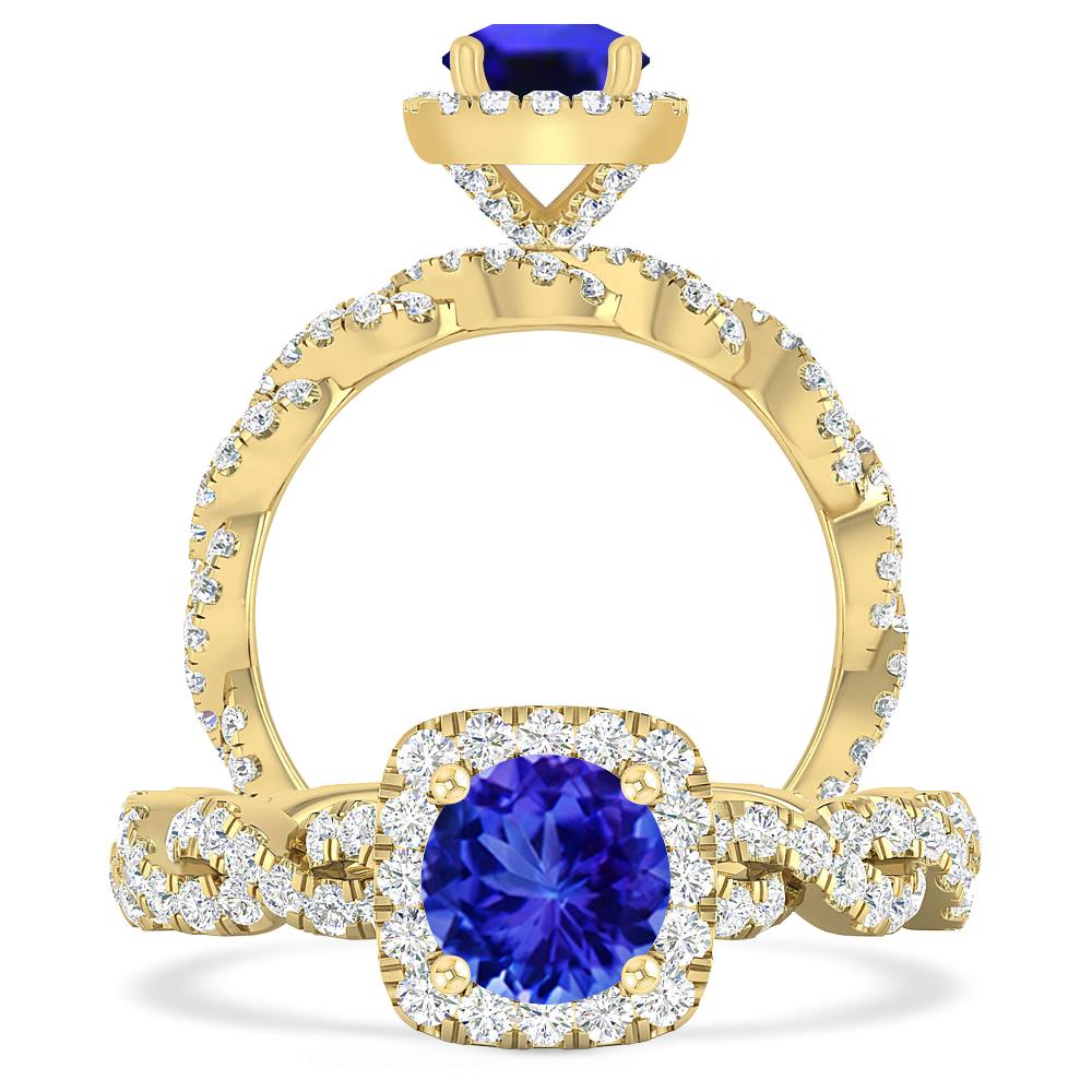 Yellow Gold - Tanzanite