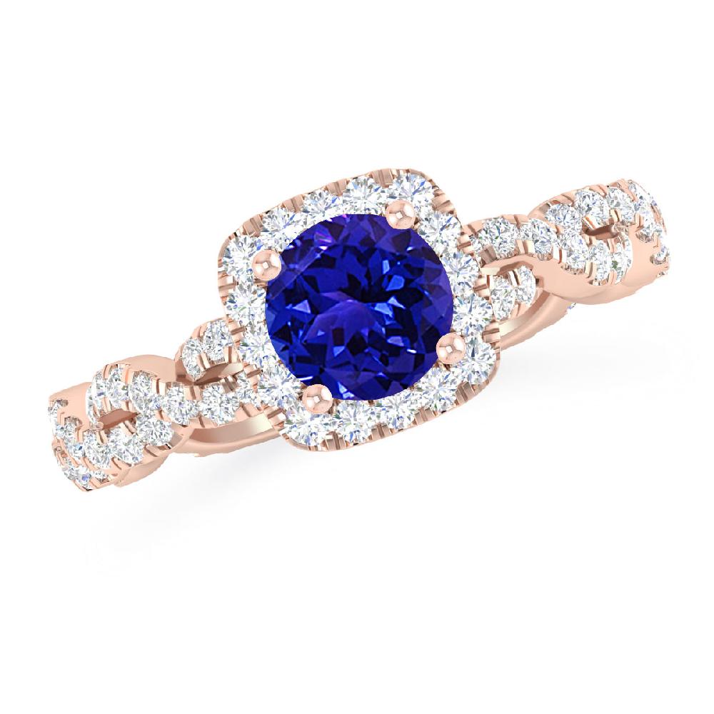 Rose Gold - Tanzanite