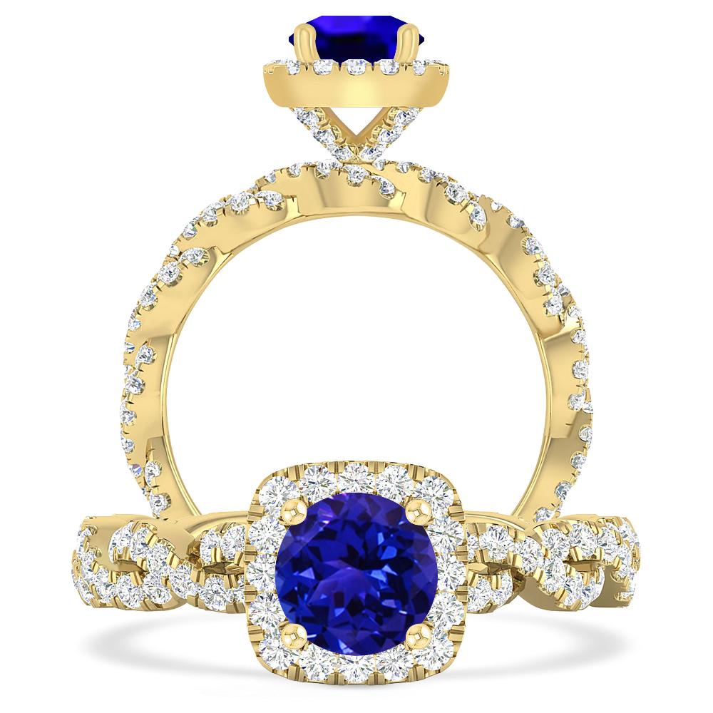 Yellow Gold - Tanzanite