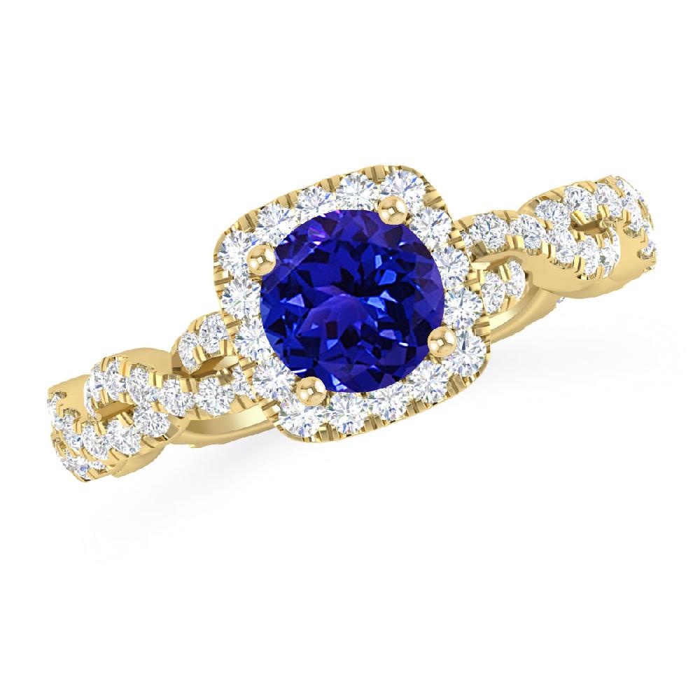 Yellow Gold - Tanzanite