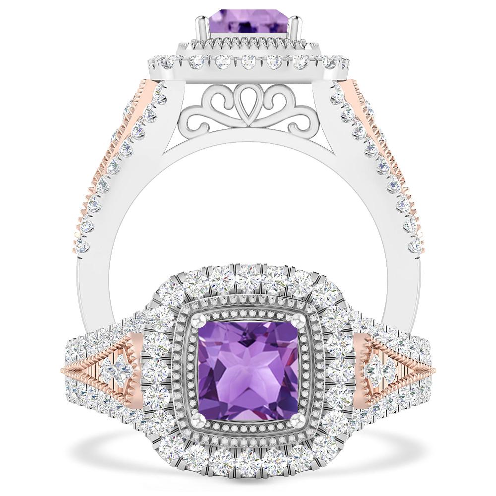 White Gold - Amethyst