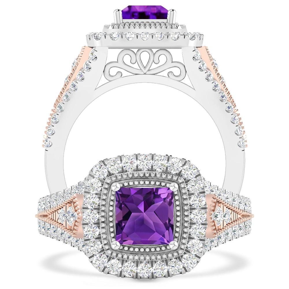 White Gold - Amethyst