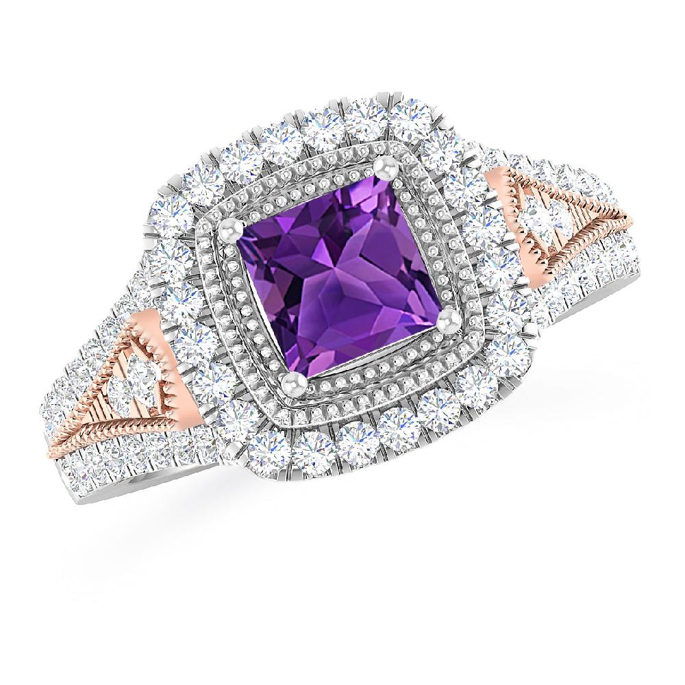 White Gold - Amethyst