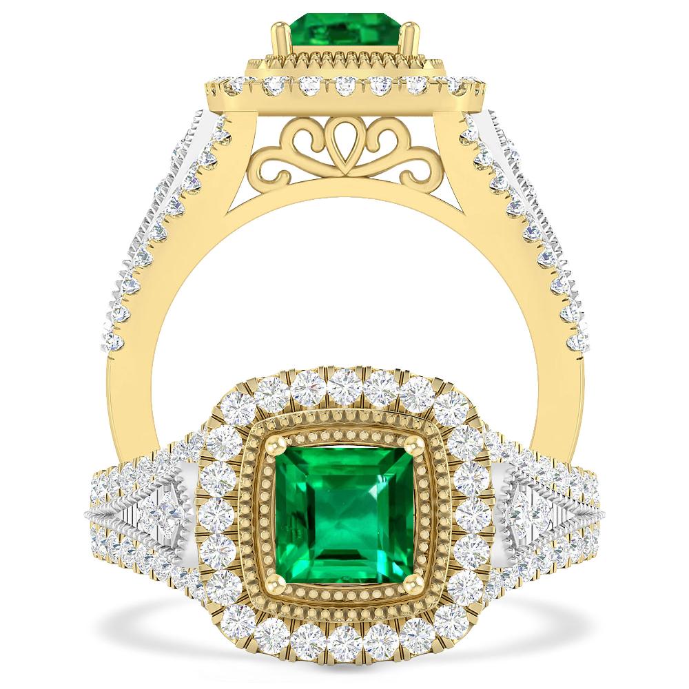 Yellow Gold - Emerald