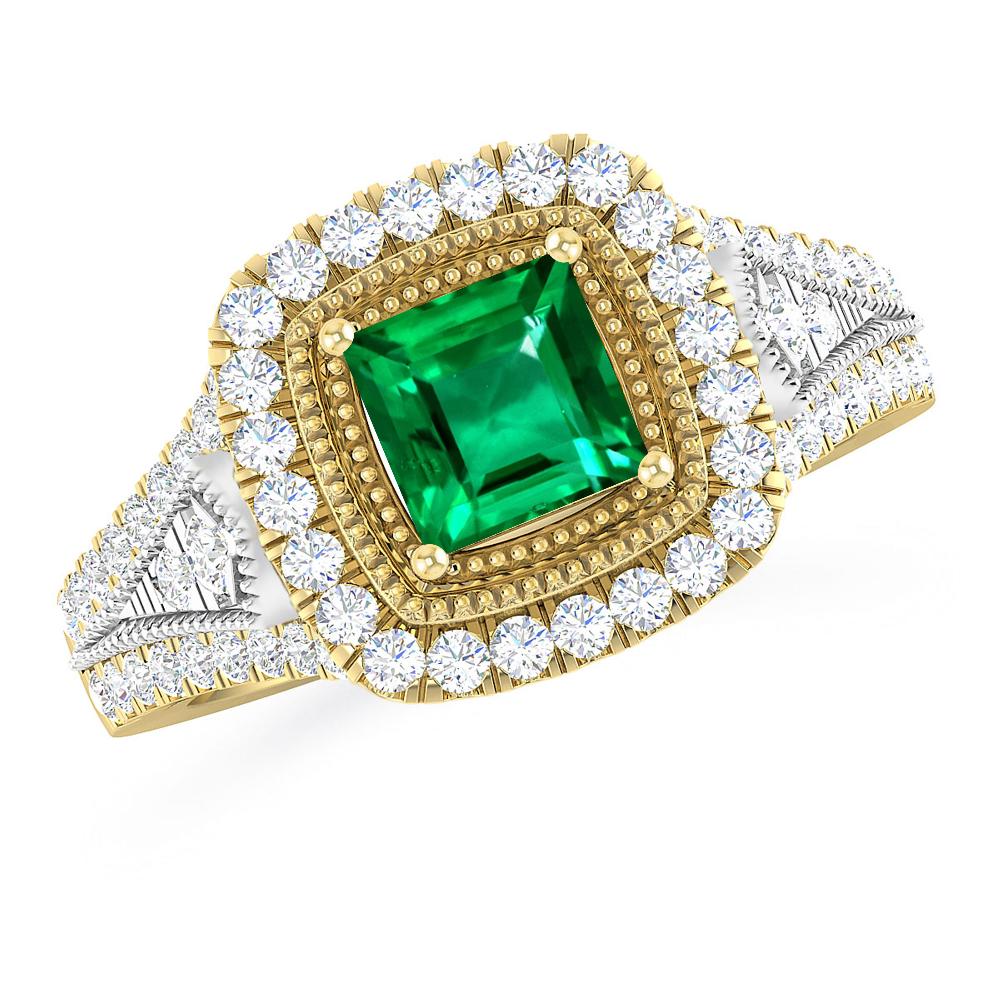 Yellow Gold - Emerald