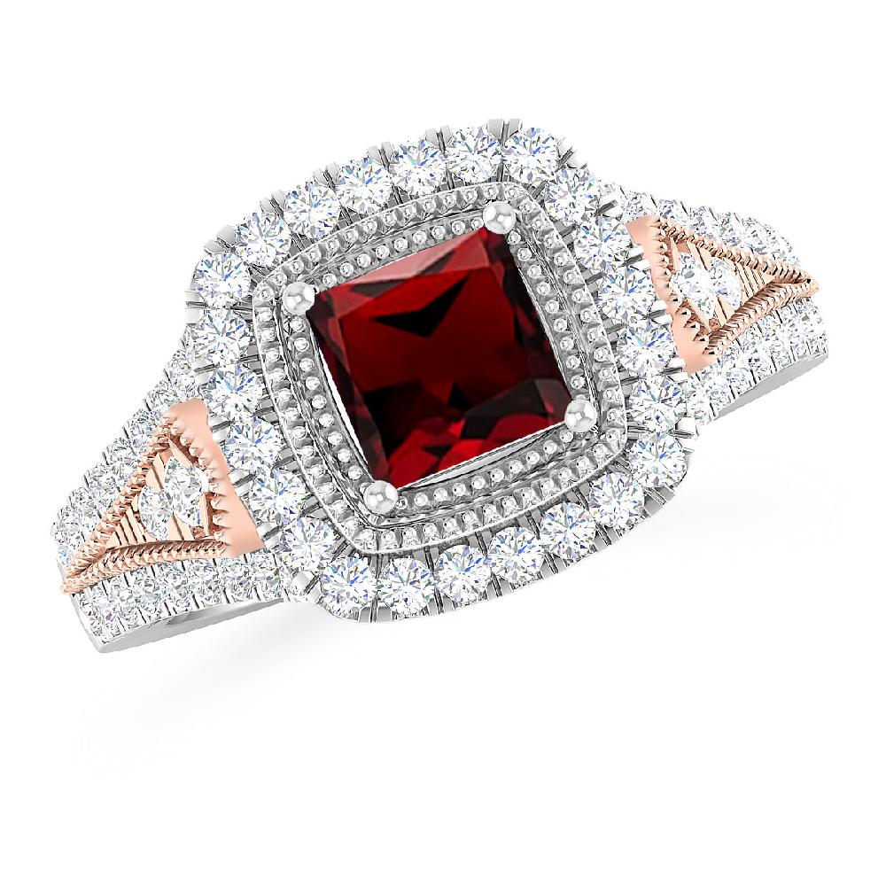 White Gold - Garnet