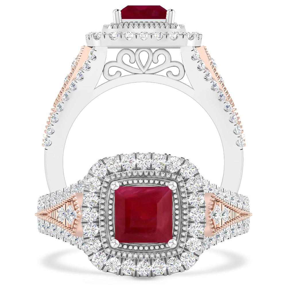 White Gold - Ruby