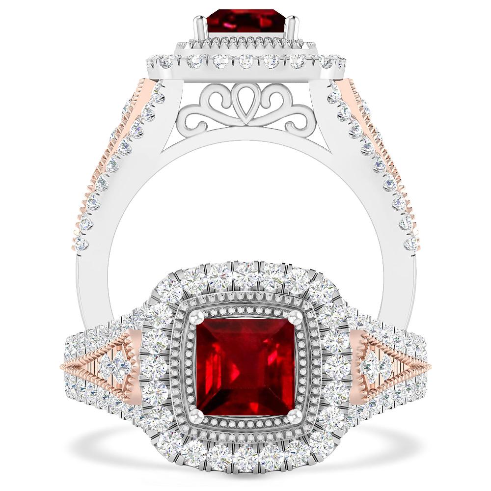 White Gold - Ruby