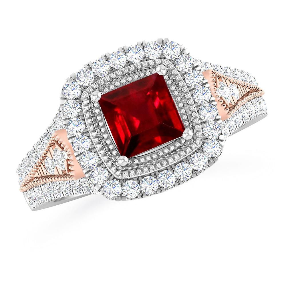 White Gold - Ruby