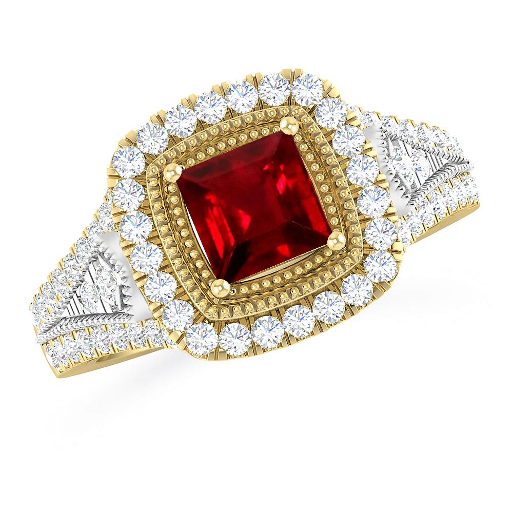 Yellow Gold - Ruby