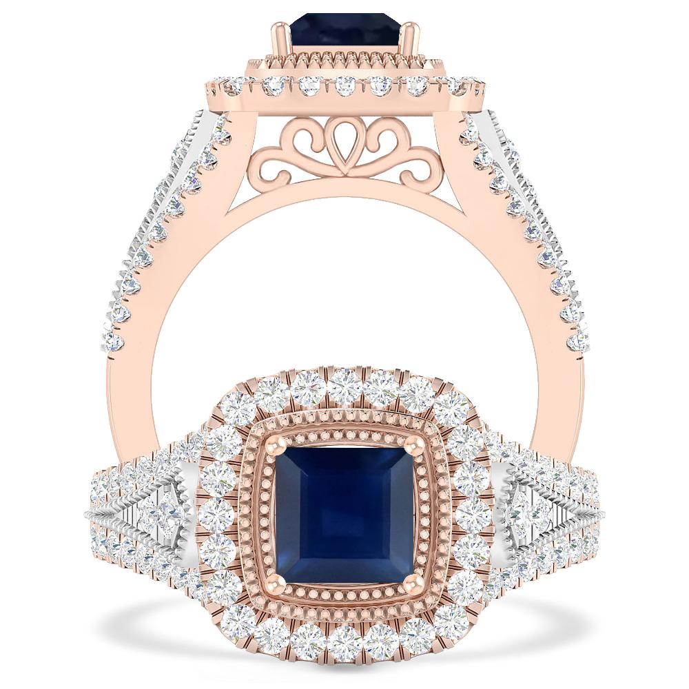 Rose Gold - Sapphire