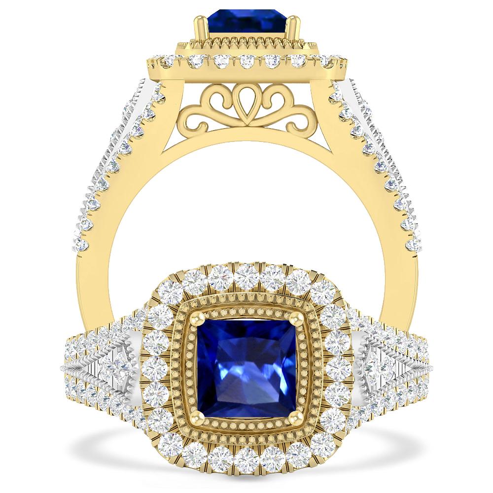 Yellow Gold - Sapphire