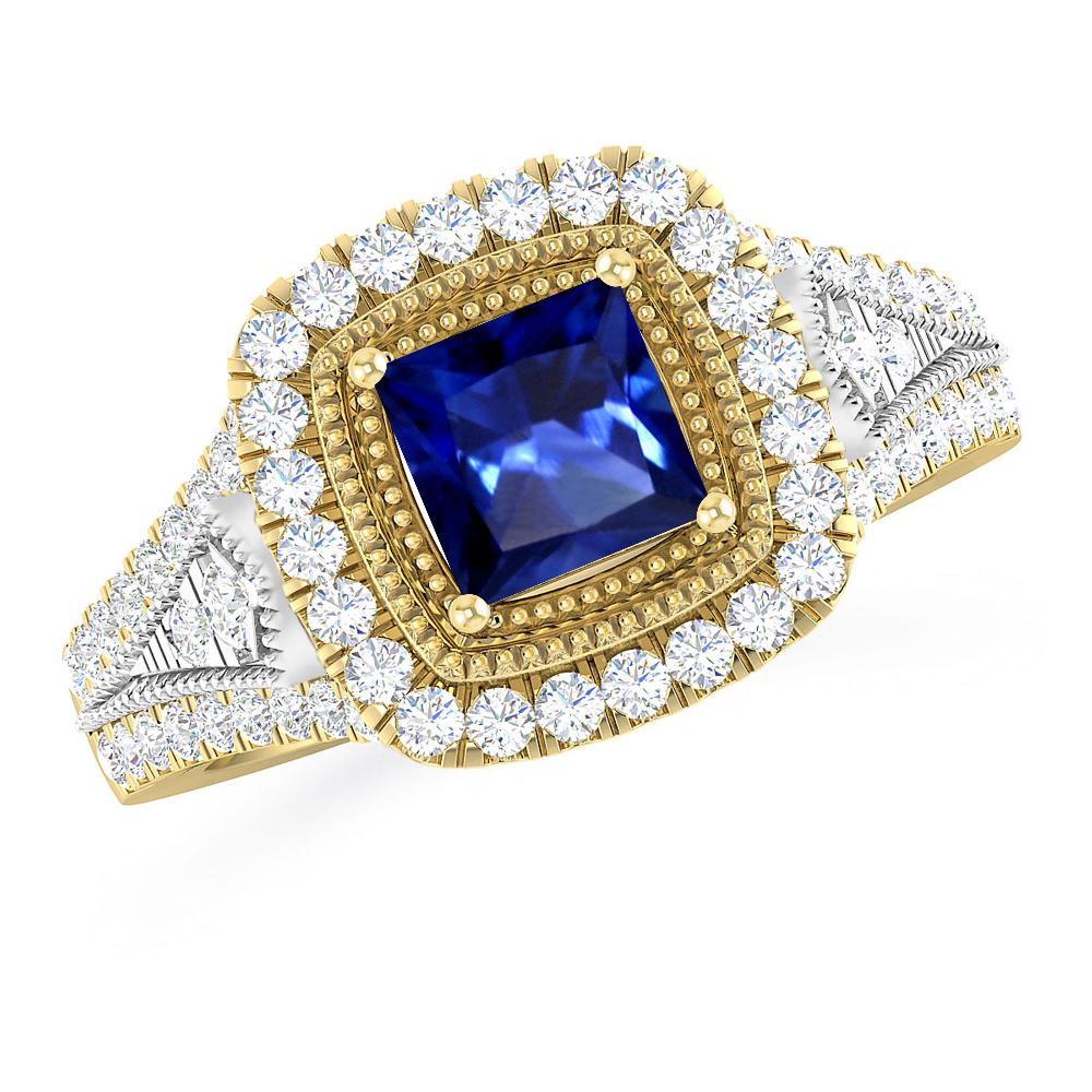 Yellow Gold - Sapphire