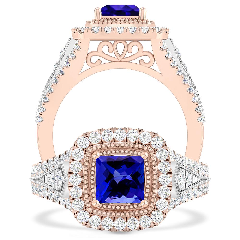 Rose Gold - Tanzanite