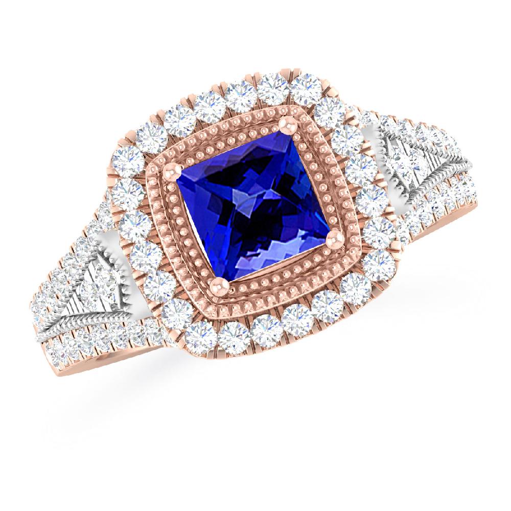 Rose Gold - Tanzanite