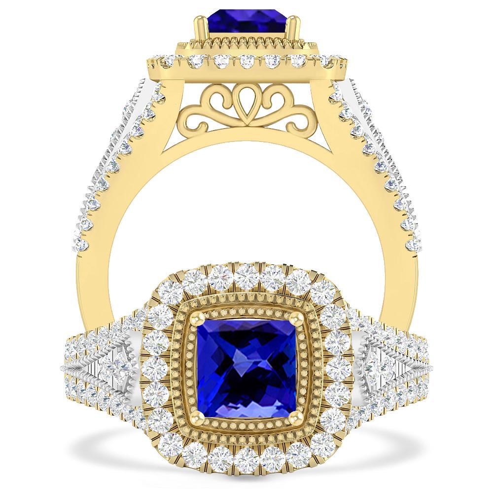 Yellow Gold - Tanzanite