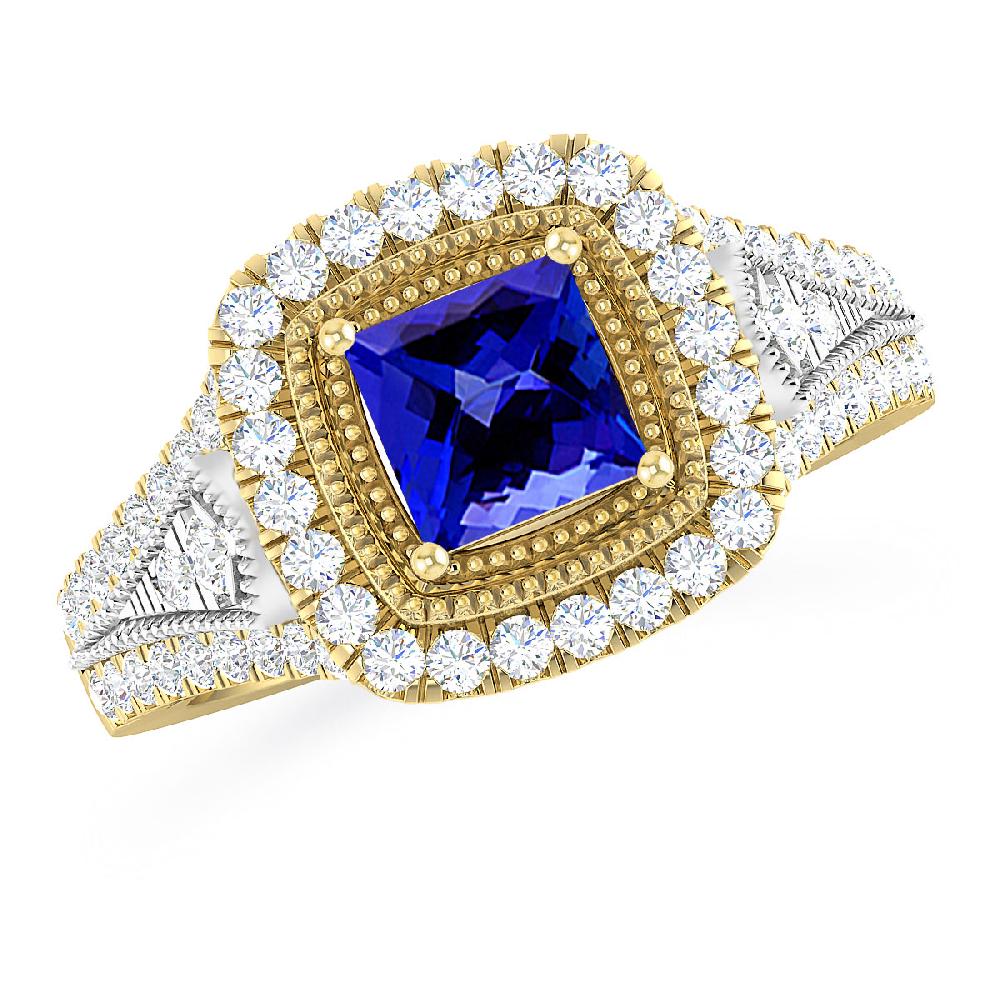 Yellow Gold - Tanzanite